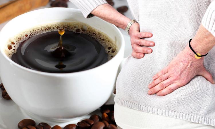 Болит спина - может много пьёте кофе ? А для сердца - безопасно.